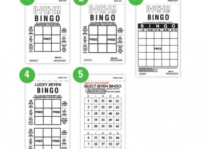 U-Pik-Em Bingo Paper